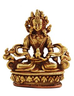  Amitayus Gilt Copper 2〝 Statue